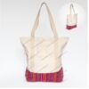 Tote bag,de tocuyo, con base en tela andina