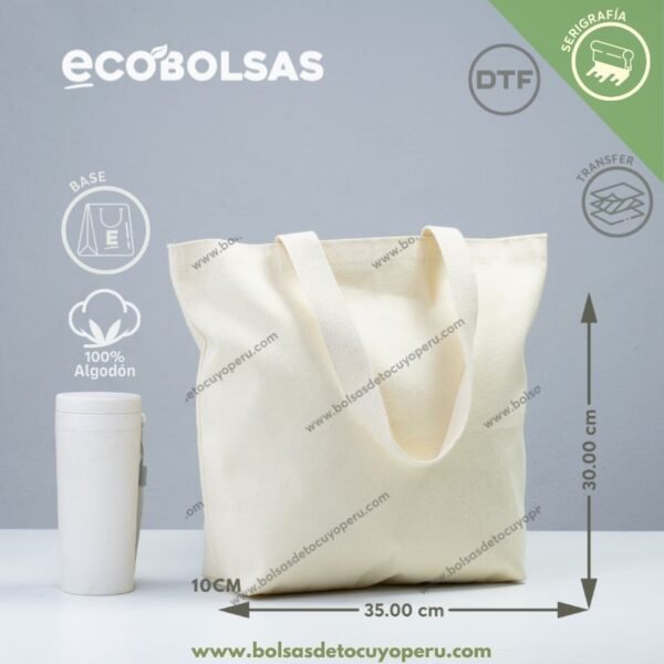 Bolsa de Lona con Base 30x35x10