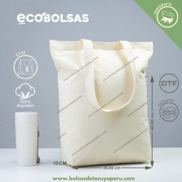 Bolsa de Lona con base 40x35x10