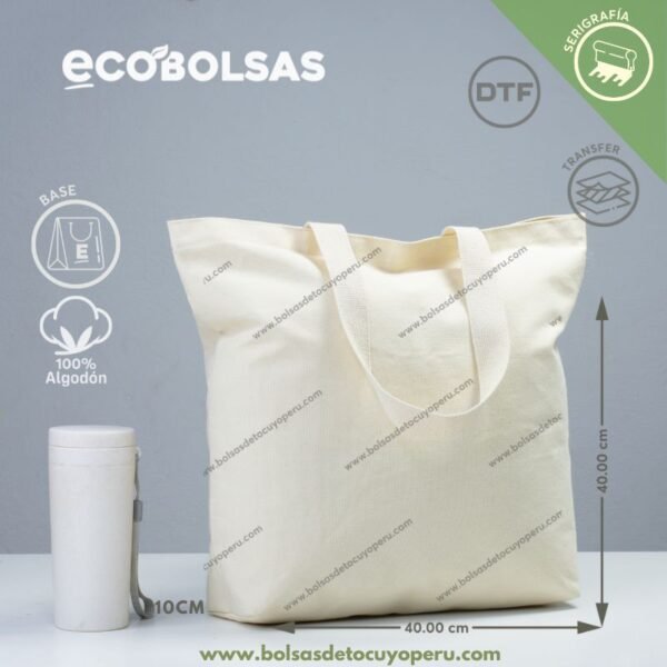 Bolsa de Lona con base 40x40x10