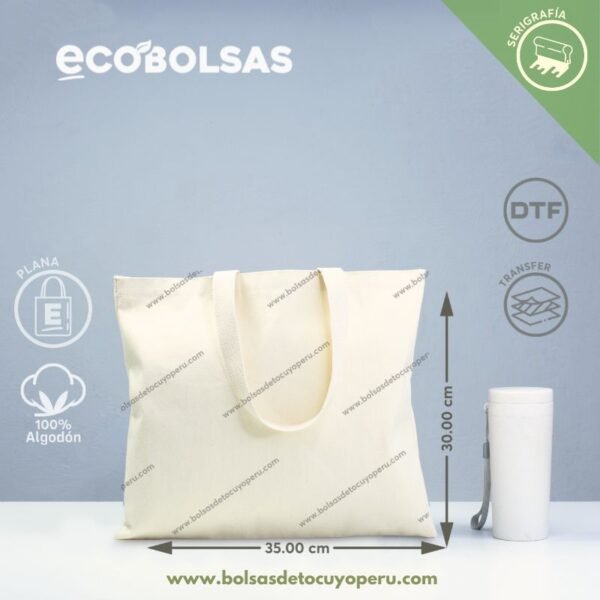 Bolsa de Lona Plana de 30x35