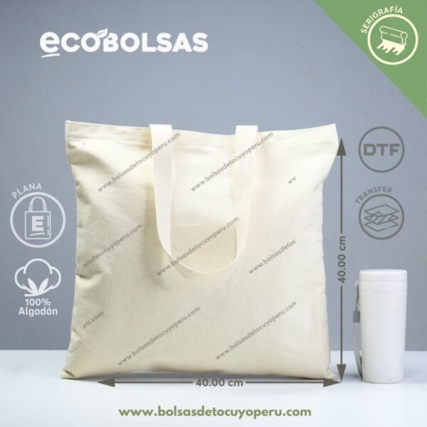 Bolsa de Lona Plana de 40x40cm