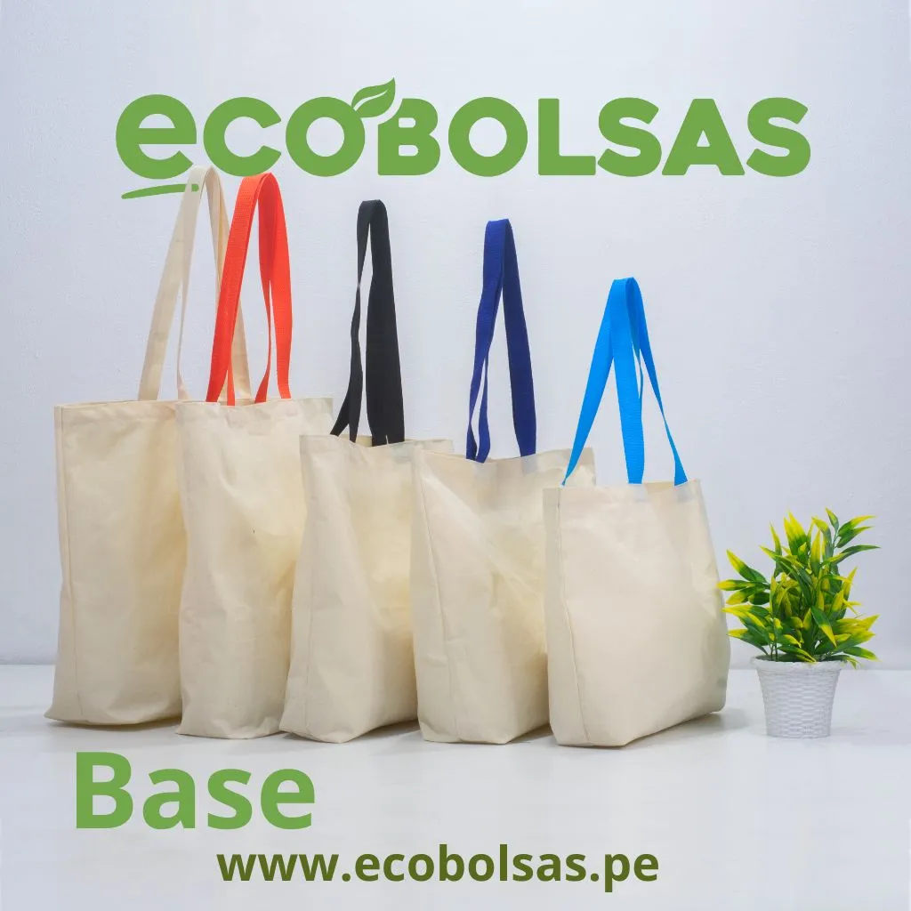 Bolsas de tocuyo con base