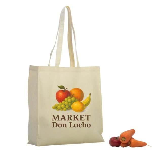 Bolsa tocuyo algodón 40x40x10