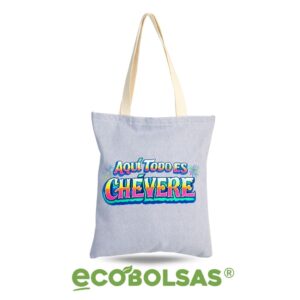 bolsa de lona fabricada en ecobolsas.pe con estampado DTF