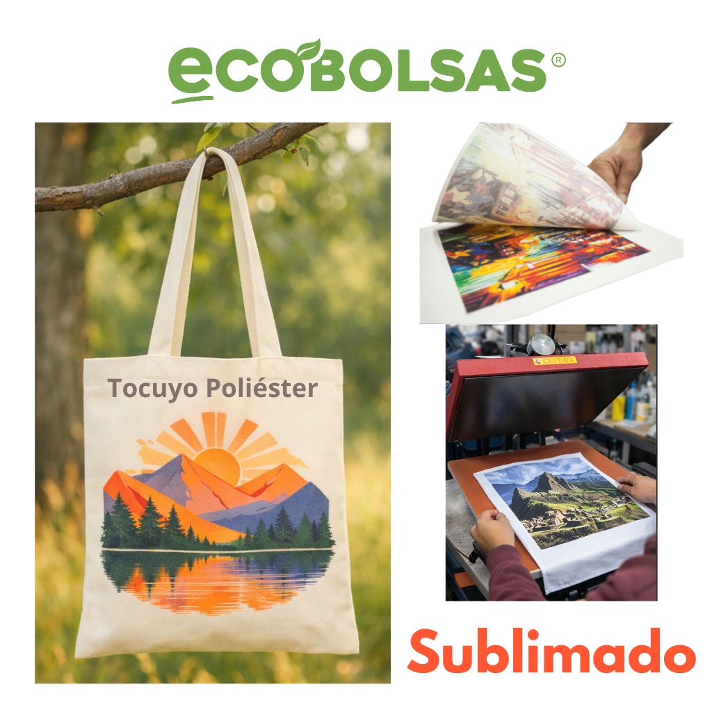 Sublimado en bolsas de tocuyo
